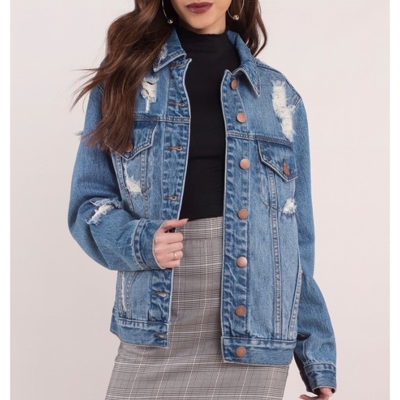 Tobi Jackets & Blazers - Distressed Denim Jacket